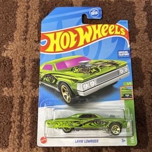 Hot Wheels Layin‎ Lowrider 237 Lime Green Special Feature HW Slammed 3/5 Mattel